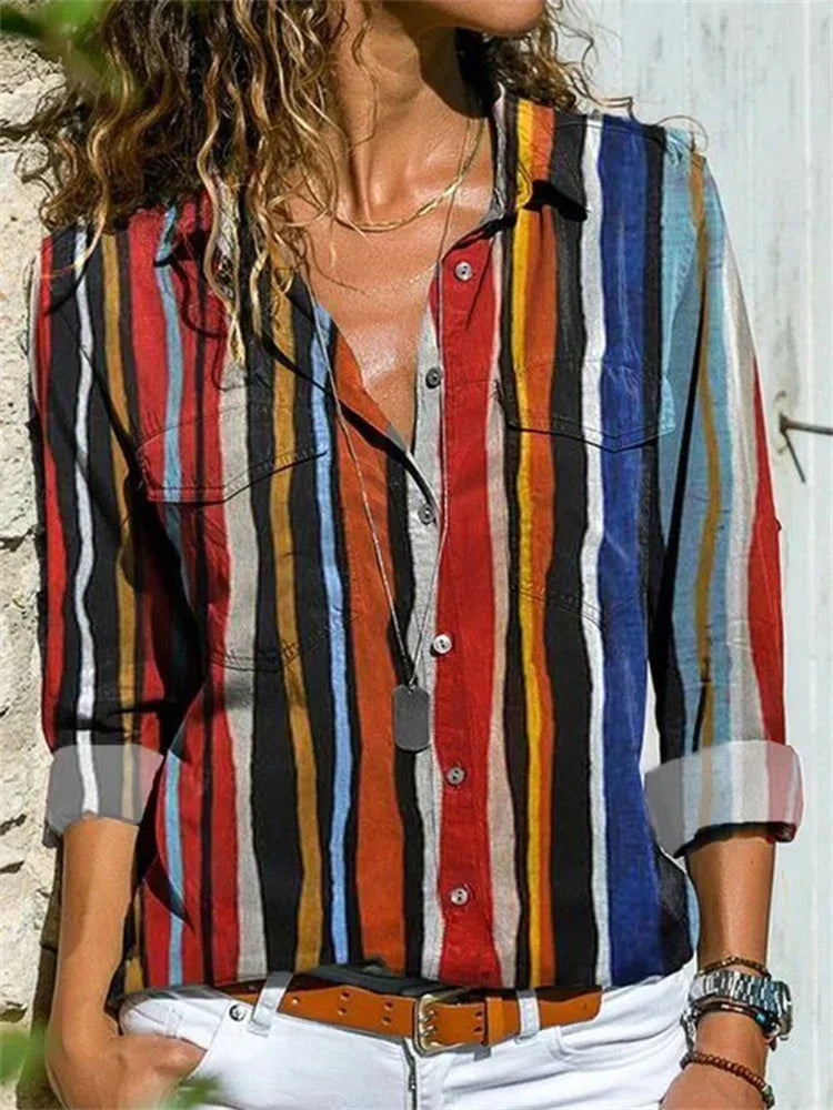 Women's Petra Printed Long Sleeve Shirt