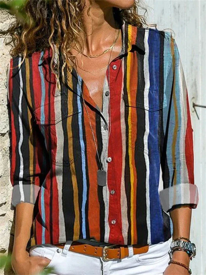 Women's Petra Printed Long Sleeve Shirt