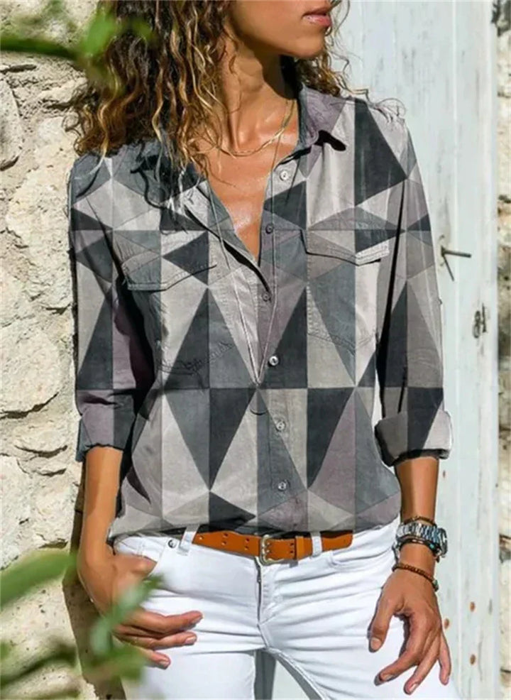 Women's Petra Printed Long Sleeve Shirt