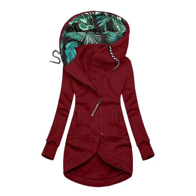Fashionable women's winter jacket: waterproof, windproof & warm. Designed for comfort & protection in cold, wet conditions.
