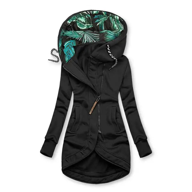 Elegant women's waterproof & windproof winter jacket. Stay warm & dry with this stylish, protective outerwear for city or trail.