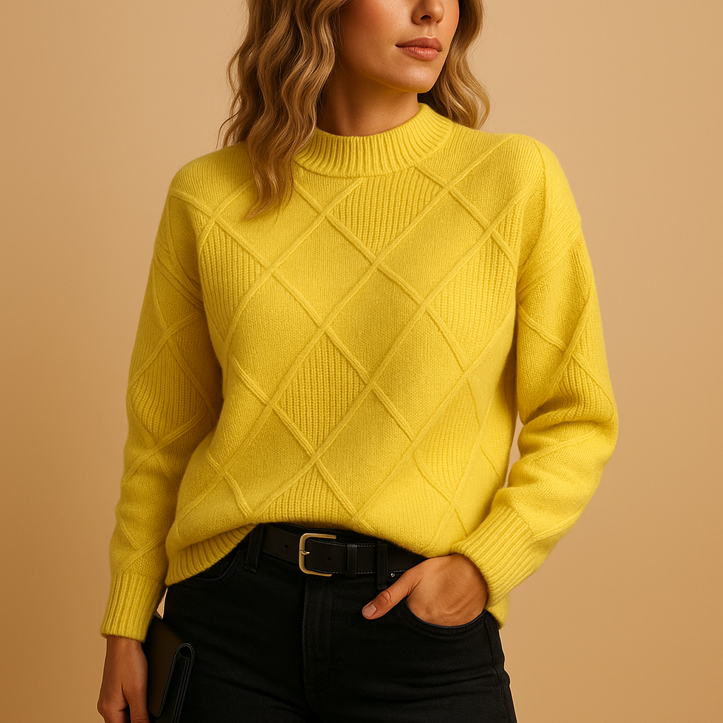 Versatile women's turtleneck sweater, a chic and comfortable top for everyday wear and layering.