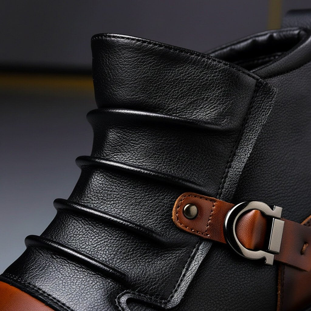 Durable men's handmade leather boots, classic style for everyday wear & superior comfort.