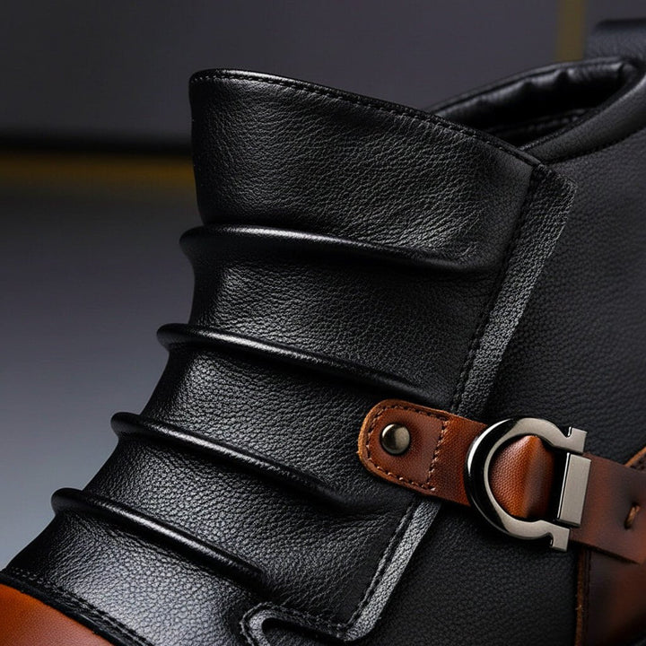 Durable men's handmade leather boots, classic style for everyday wear & superior comfort.