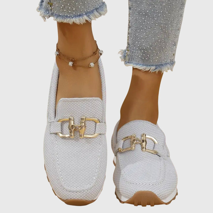 Orthopedic slip-on loafers for women, providing all-day comfort and arch support for active wear.