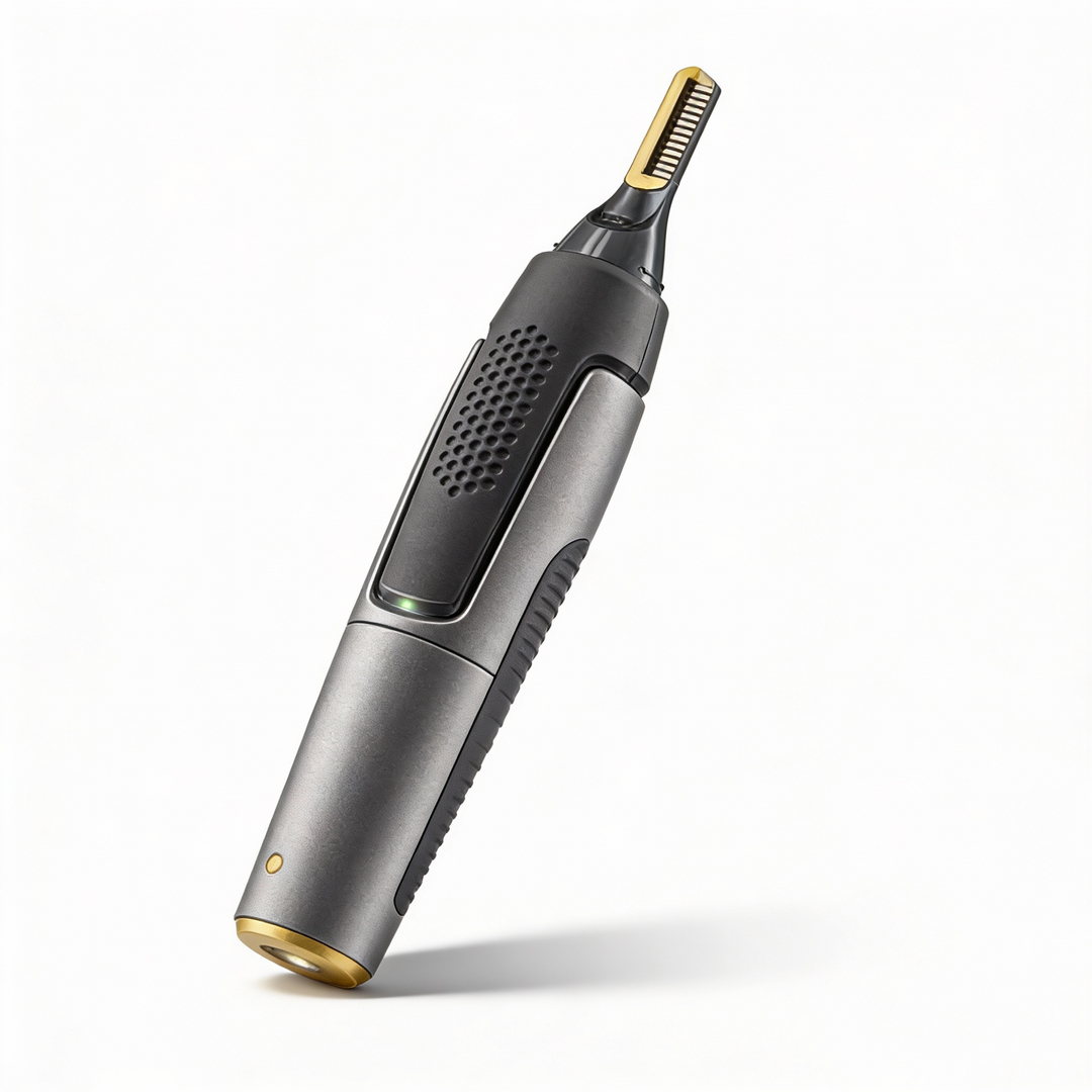 Men's Precision Trimmer with bright LED light and sharp Titanium blades for accurate grooming.