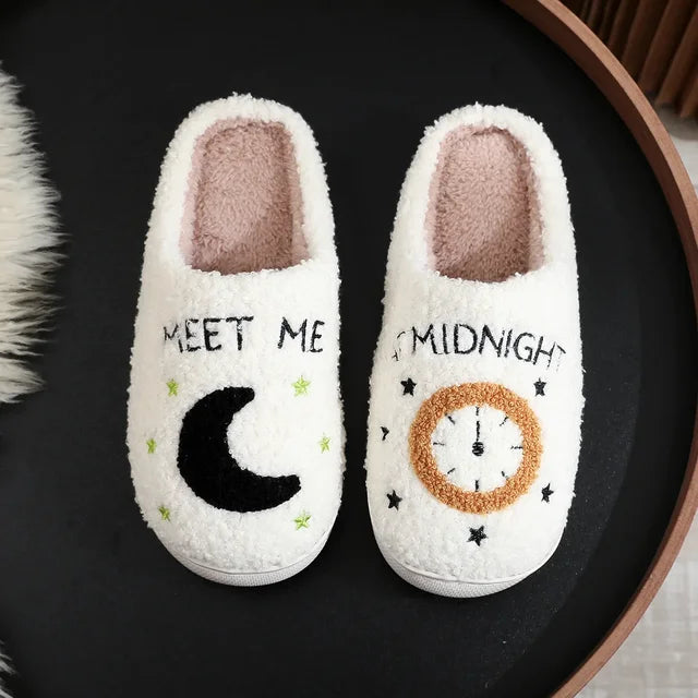 Premium women's Swiftie Serenity Slippers, soft and cozy Taylor Swift fan indoor footwear gift.