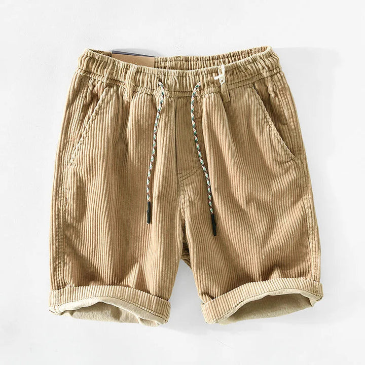 Comfortable men's drawstring shorts for summer, ideal for vacation essentials and relaxed style.