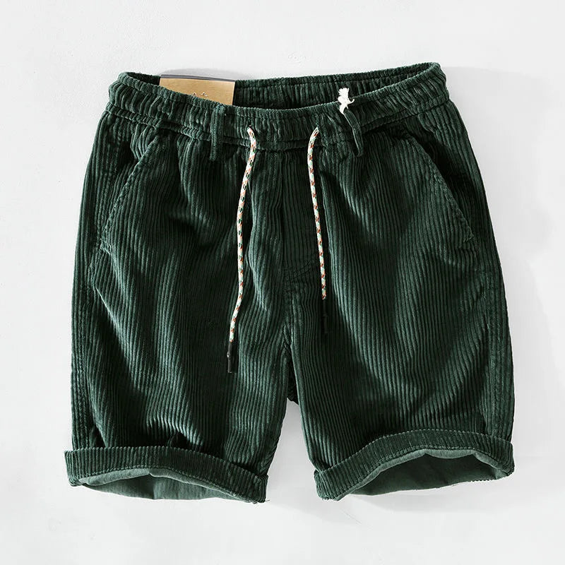 Men's relaxed fit vintage summer shorts, perfect as a comfortable vacation essential and casual wear.