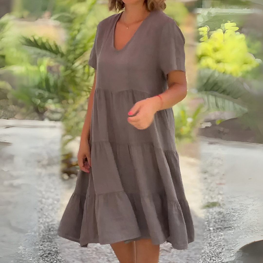 Luce™ Flowing V-Neck Dress