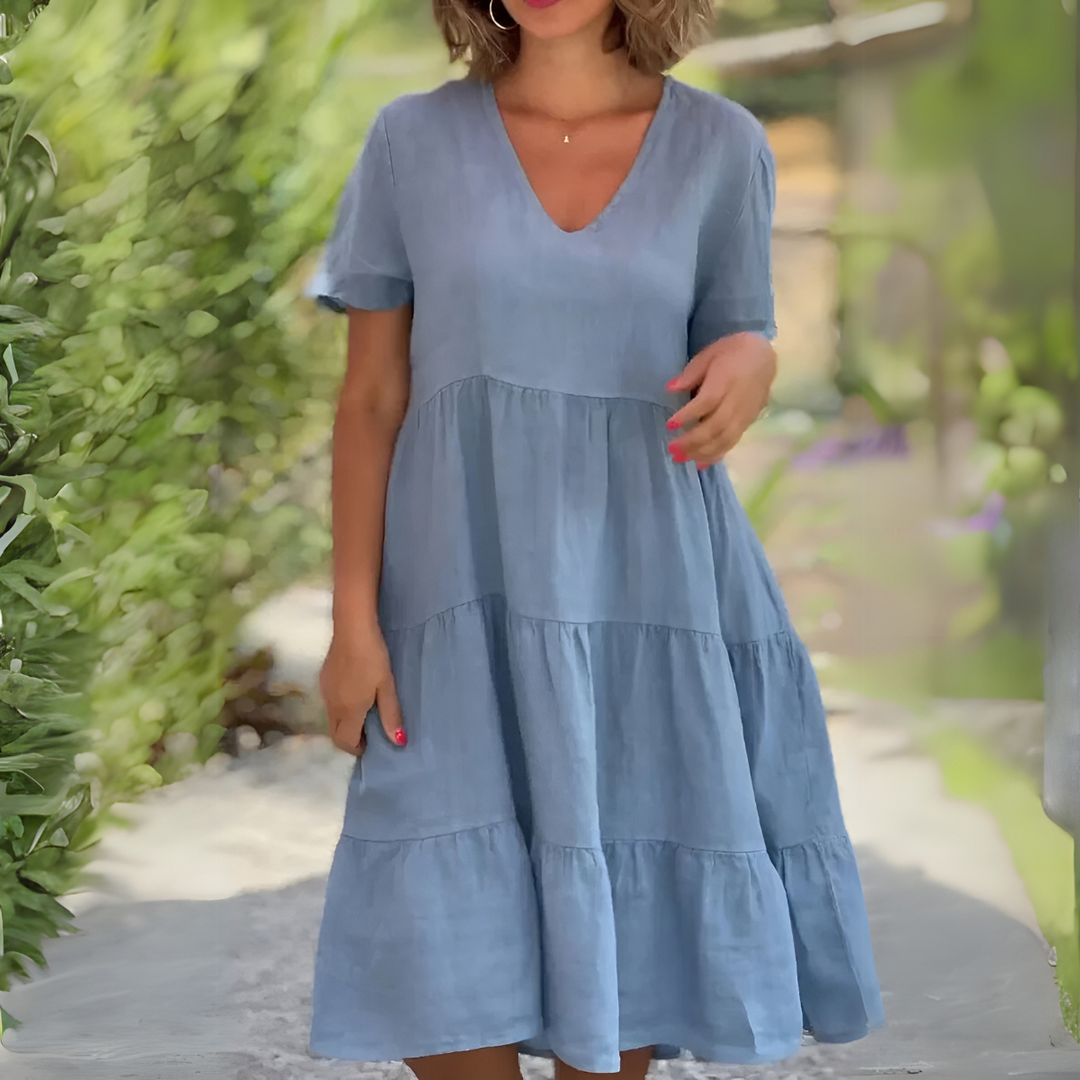 Luce™ Flowing V-Neck Dress