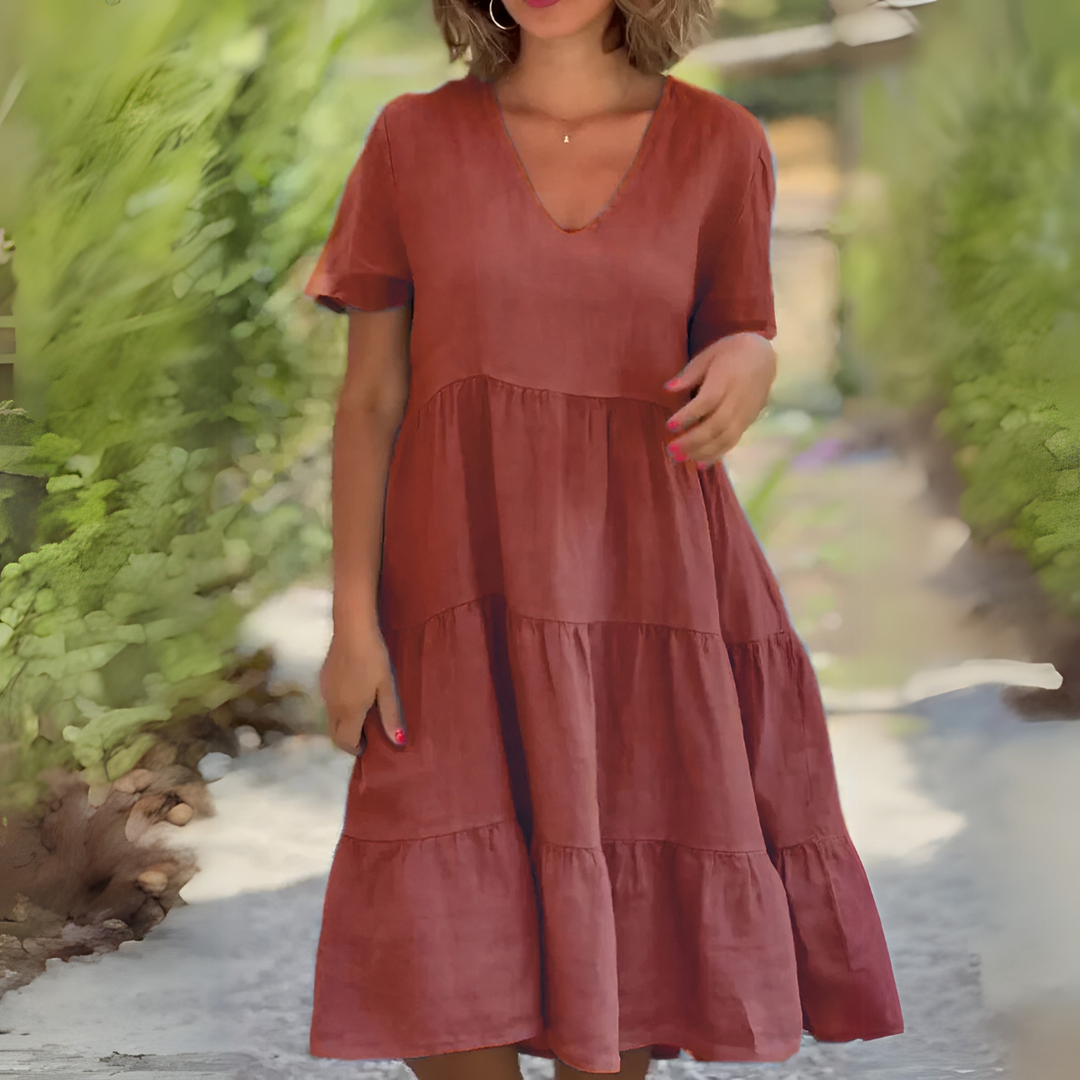 Luce™ Flowing V-Neck Dress