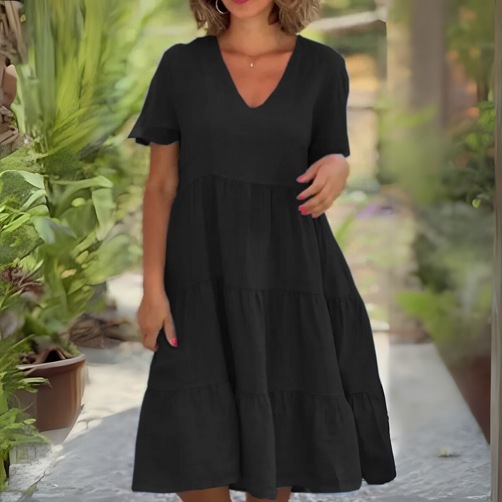 Luce™ Flowing V-Neck Dress