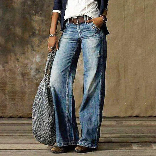 Women's High Waist Wide Leg Jeans