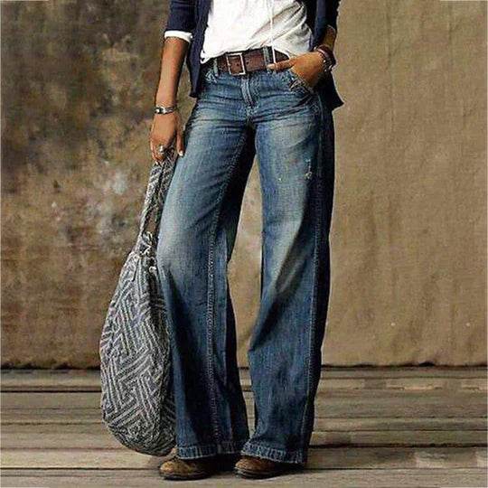 Women's High Waist Wide Leg Jeans