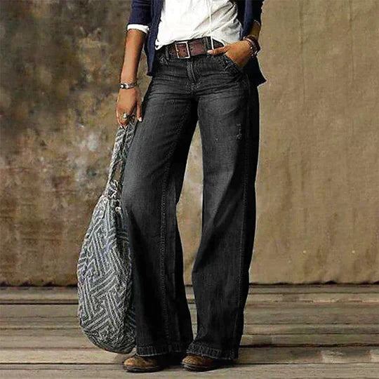 Women's High Waist Wide Leg Jeans