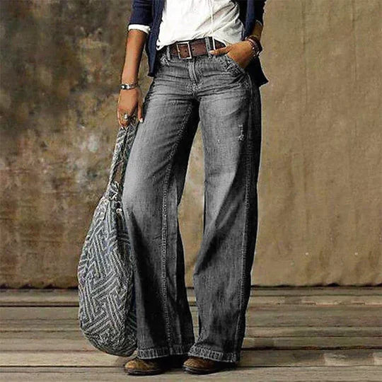 Women's High Waist Wide Leg Jeans