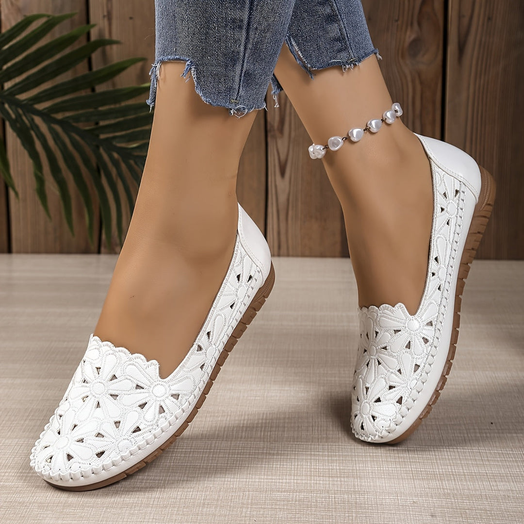 Slip-resistant women's casual shoes, offering elegant style & all-day comfort for daily wear.