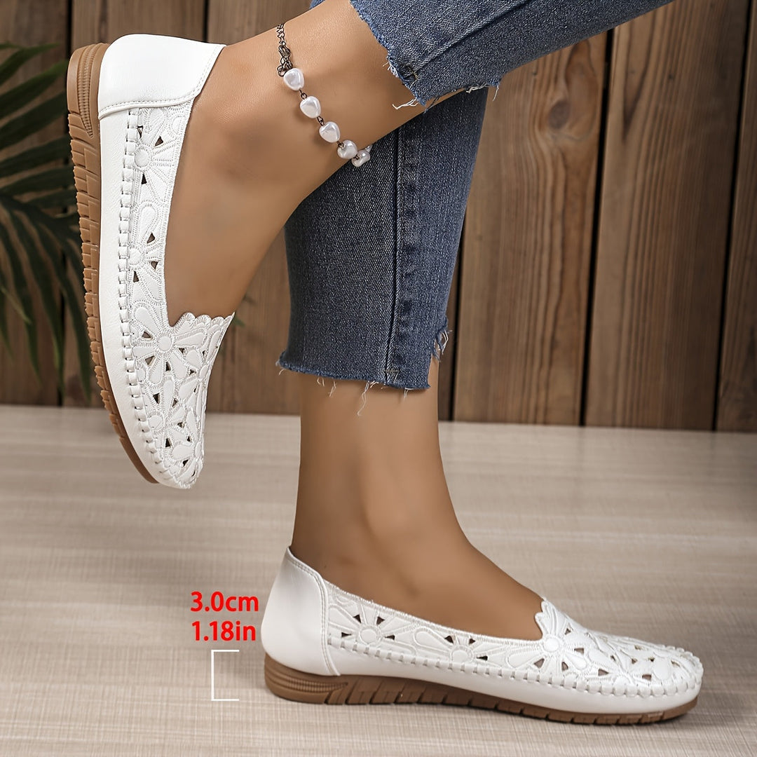 Comfortable women's walking shoes. Elegant casual footwear with breathable design for all-day support.