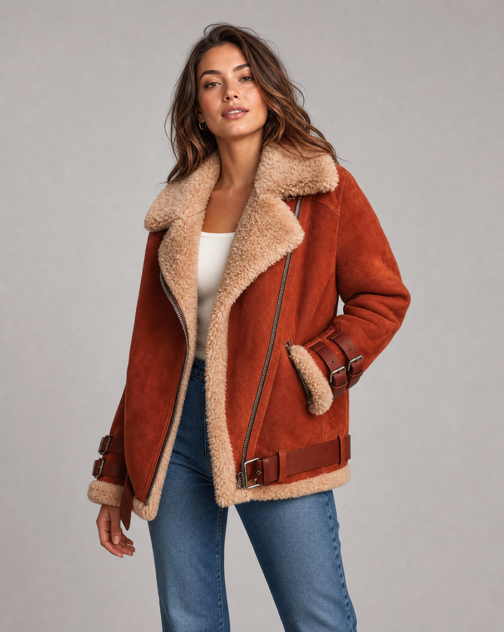 Elegant belted winter coat for women, ideal for fall fashion, with deep pockets.