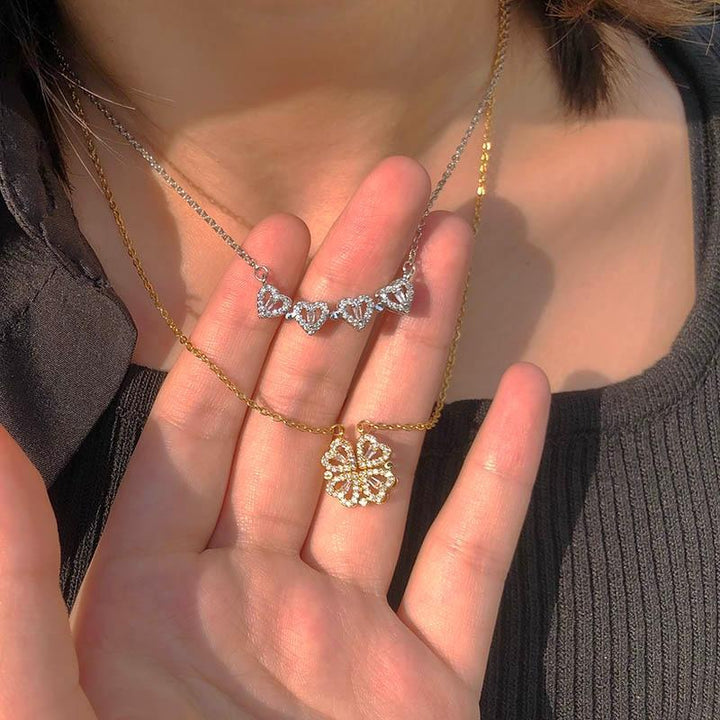 Four-Leaf Clover Necklace - Lucky Charm Pendant
