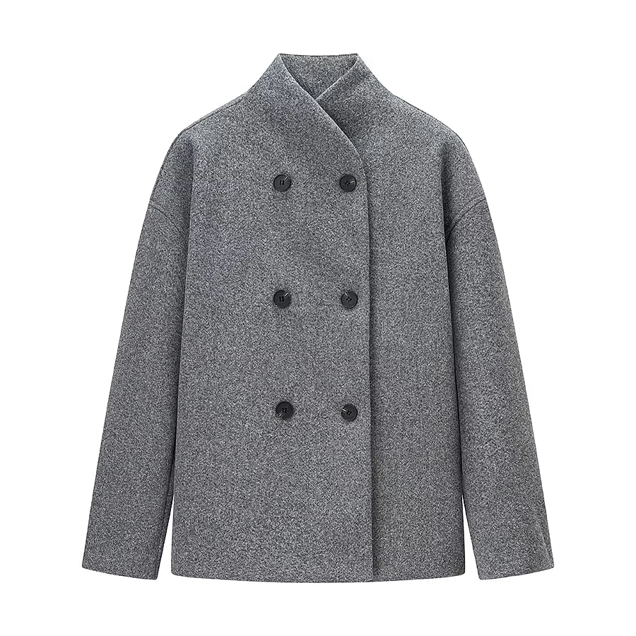 Women's Double Breasted Short Coat
