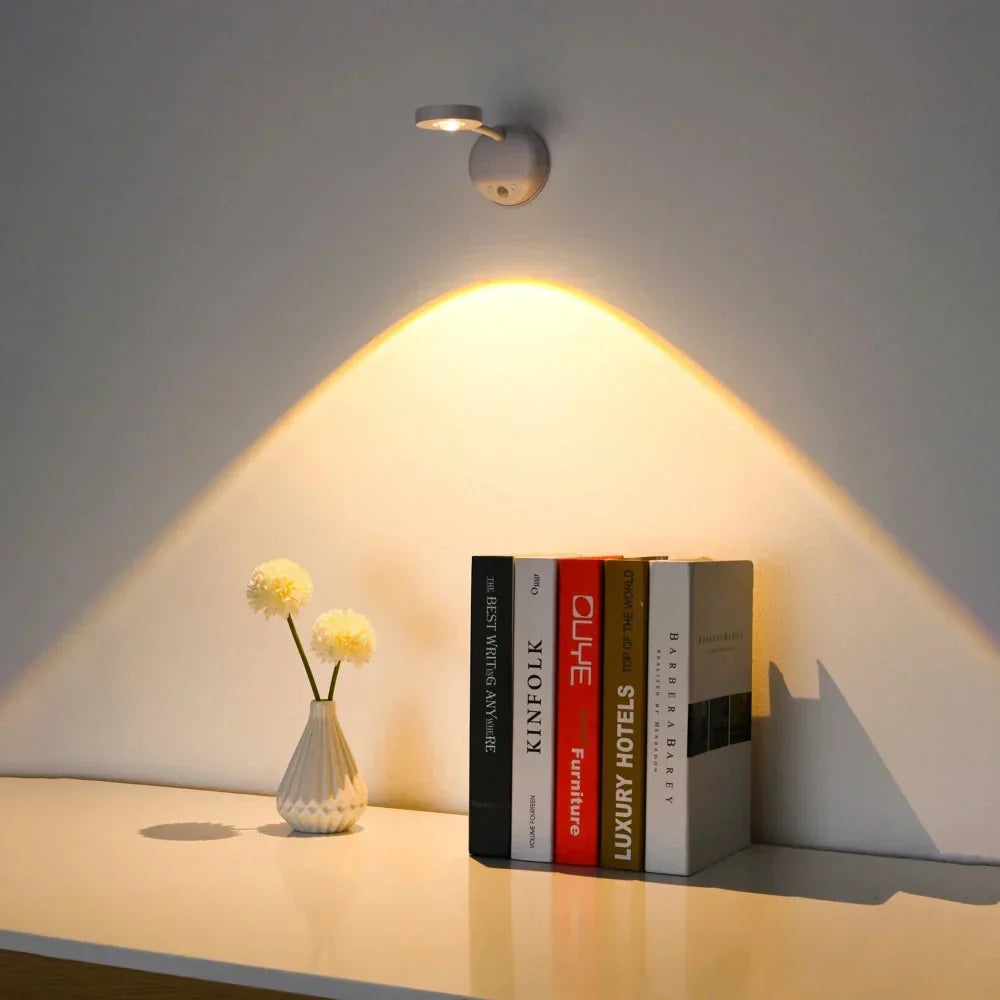Easy-install rechargeable LED motion light, wall mountable. Smart sensor lighting for hallways & closets.