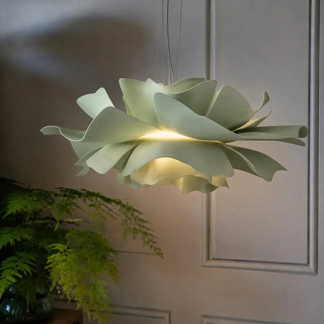 Contemporary Nordic pendant light, lotus design, enhancing any modern living space.