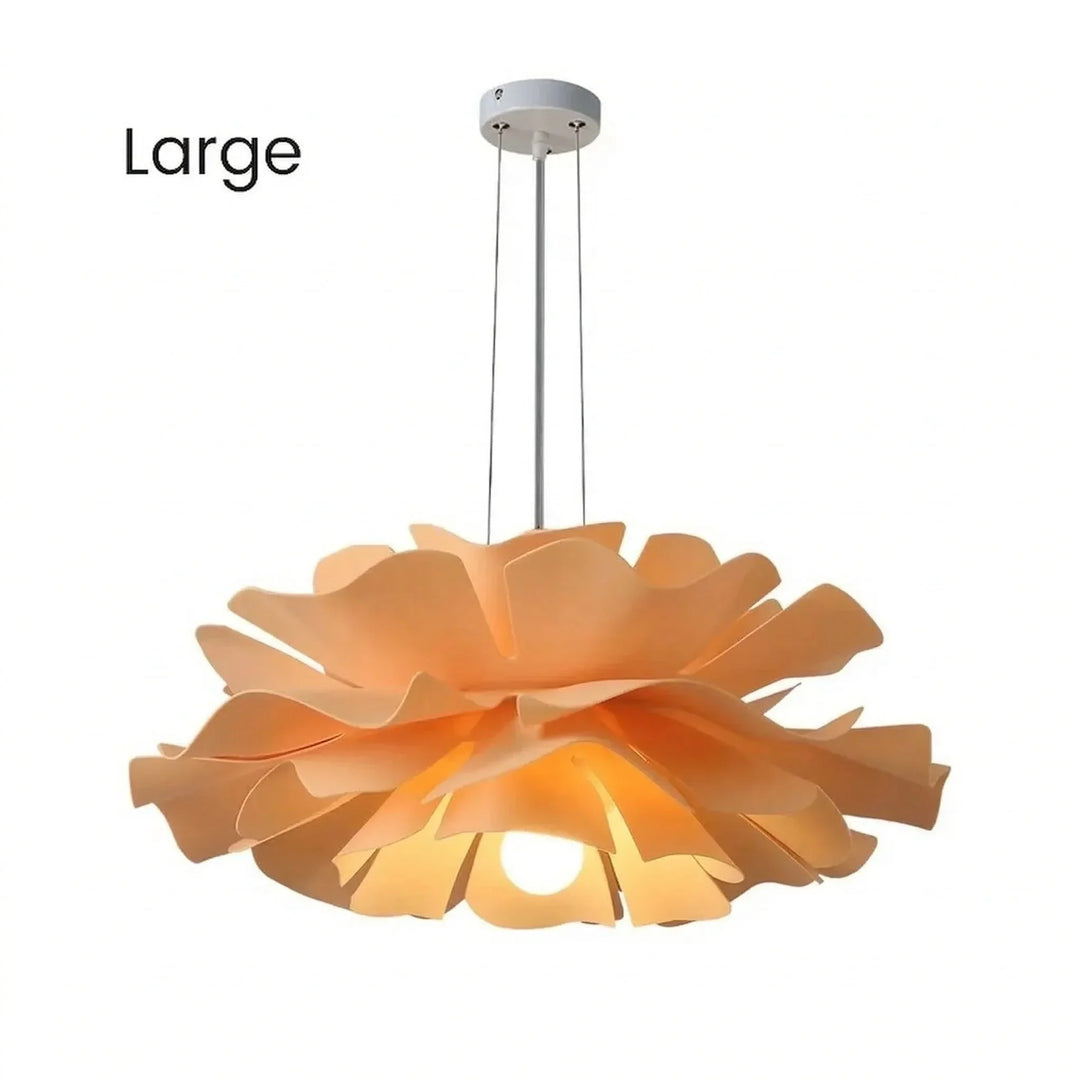 Beautiful Nordic Lotus Chandelier, metal frame, adding sophistication to any room.