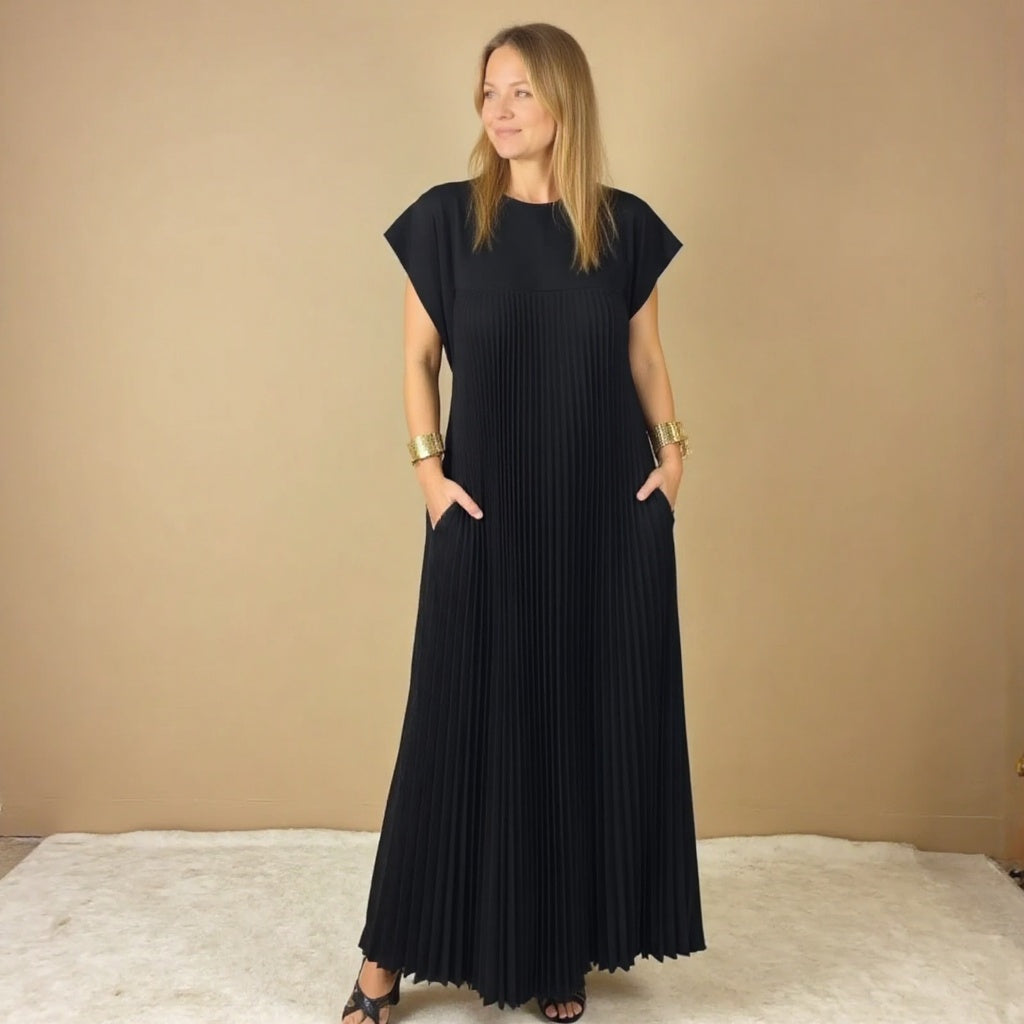 Women's Pleated Maxi Dress