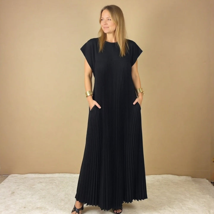 Women's Pleated Maxi Dress