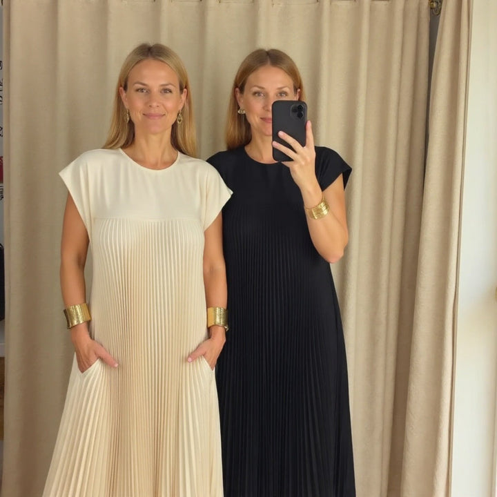 Women's Pleated Maxi Dress
