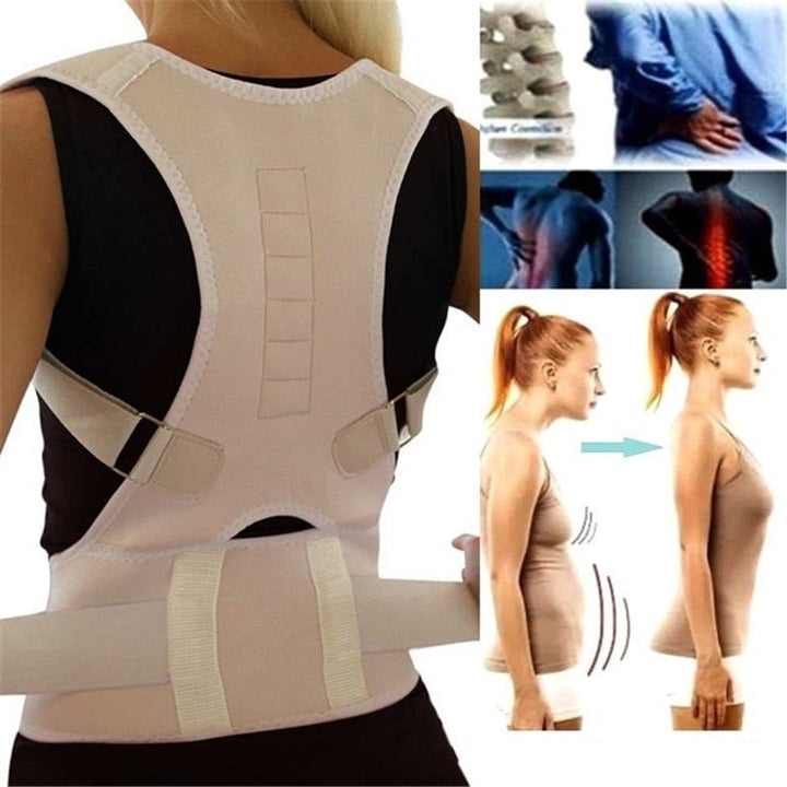 Comfortable, adjustable unisex lumbar support for excellent posture correction, spine alignment & pain relief.