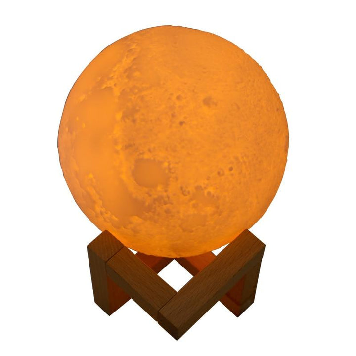 Relaxing air purifier & humidifier providing clean air, optimal humidity, & a calming moonlight glow for home.