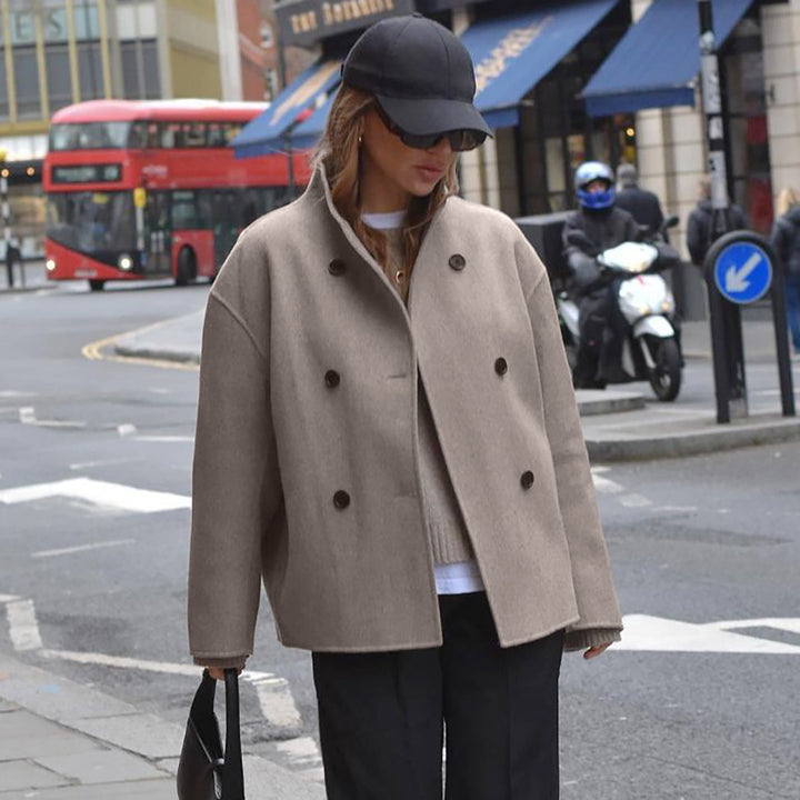 Women's Double Breasted Short Coat
