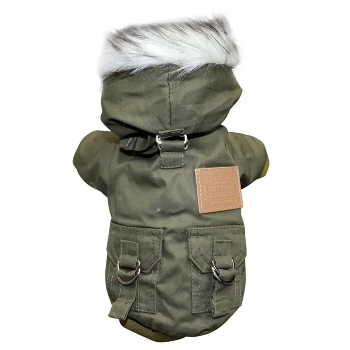 Keep your pet warm & dry with the PureFur winter dog jacket, ideal for cold weather outdoor comfort.