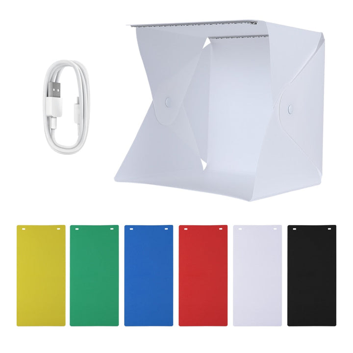 Lightweight product photography light box for professional studio-quality images on the go.