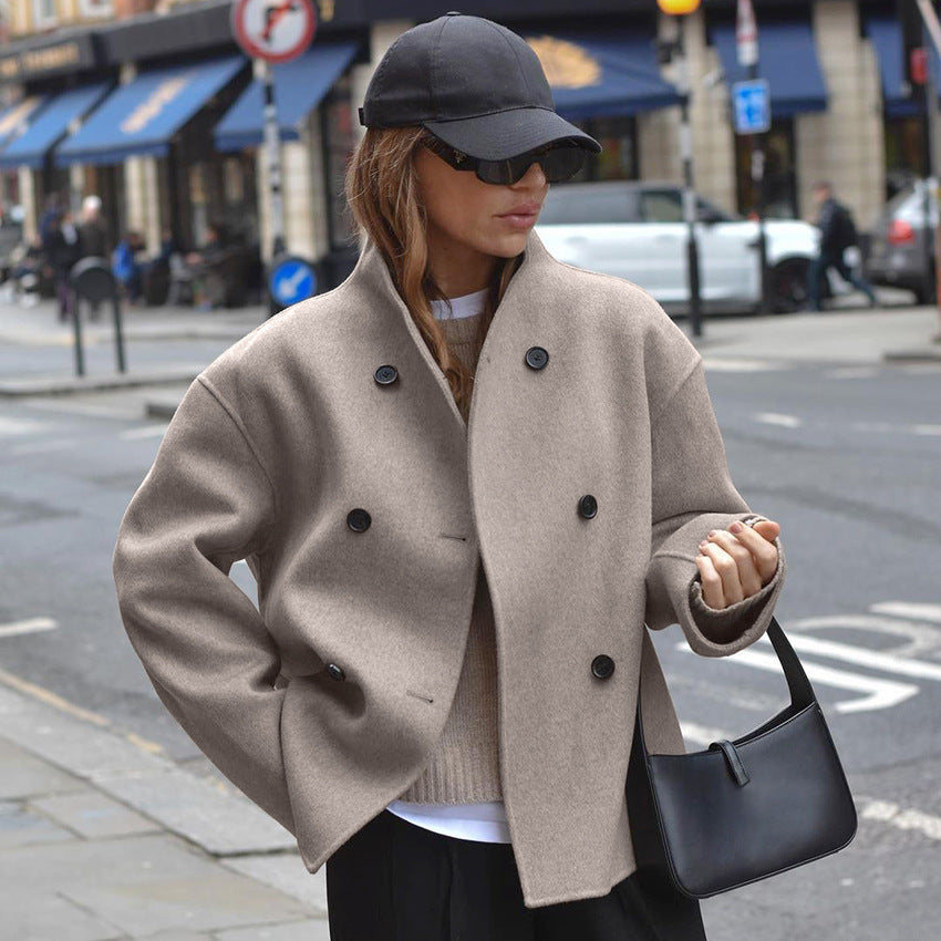 Women's Double Breasted Short Coat