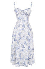 Blue - Flower Print