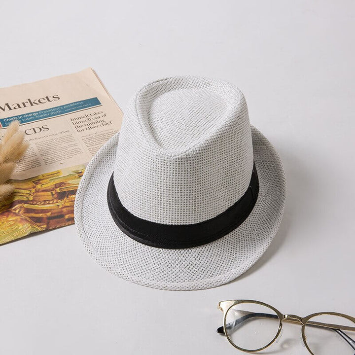 Unisex fedora style Panama hat for sun protection and a sophisticated summer look.