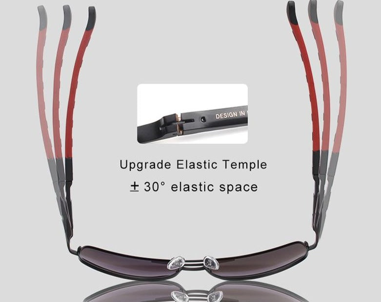 Stylish unisex vintage polarized aluminum sunglasses, perfect for outdoor activities & sun protection.