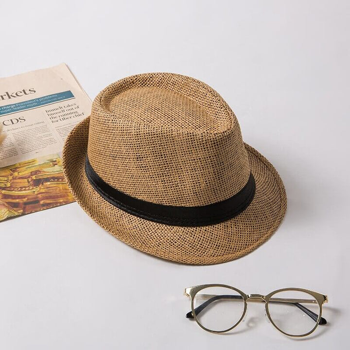 Chic unisex Panama hat with fedora style, perfect for resort, beachwear & travel.