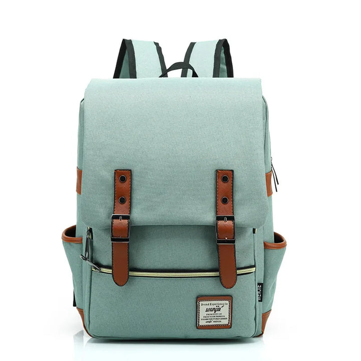 Interior view of an organized waterproof backpack, showing laptop sleeve, pockets, and ample storage.
