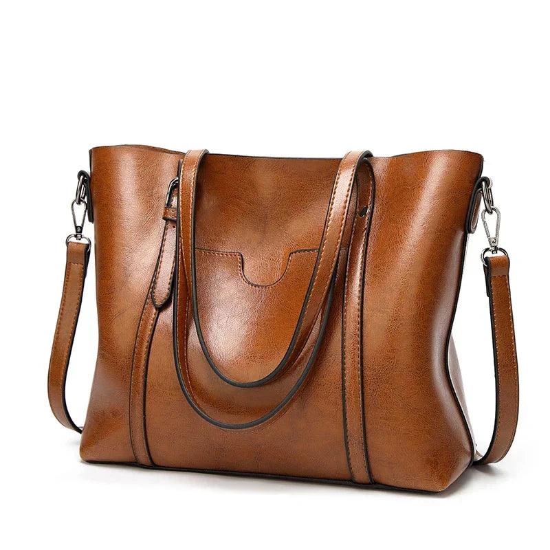Exquisite women's genuine leather crossbody bag, combining luxury, style, and durability.