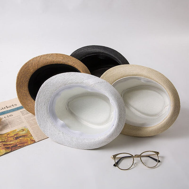 Elegant handmade fedora style Panama hat, great for stylish beach & travel looks.