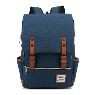 Model wearing a stylish waterproof everyday backpack, perfect for daily commute, work, and school.