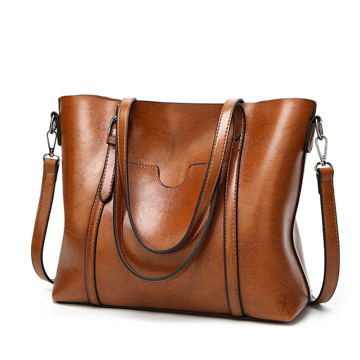 Women's luxury leather crossbody handbag, elegant, stylish, and durable fashion accessory.