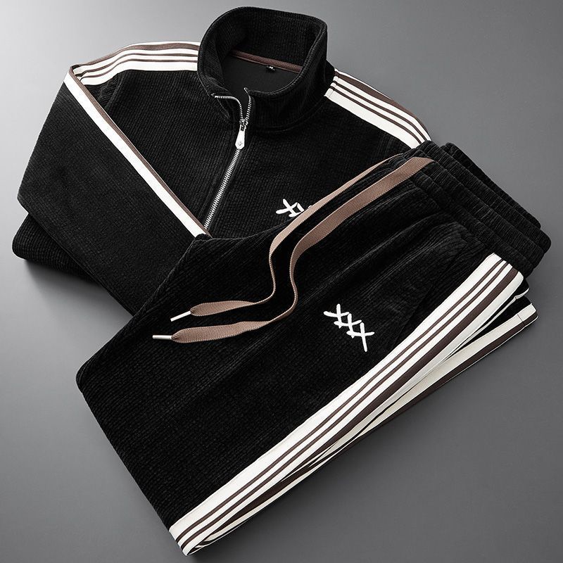 Cozy Toby unisex winter tracksuit set, perfect two-piece loungewear for warm casual comfort and autumn fashion.
