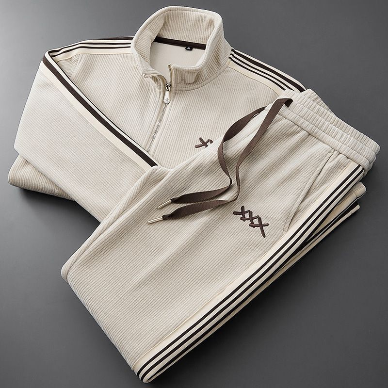 Stylish Toby unisex tracksuit set, warm two-piece loungewear for winter, cozy casual comfort & autumn fashion.