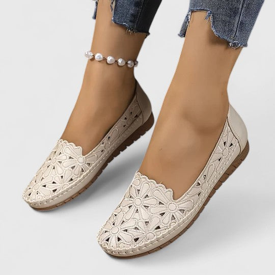 Women's comfortable perforated slip-on shoes, great breathable loafers for any casual occasion.